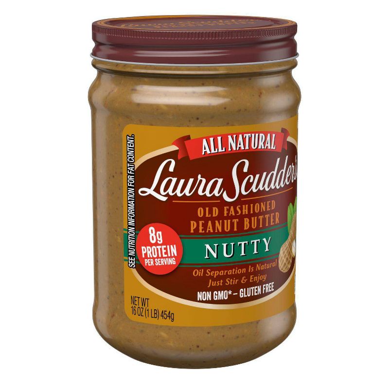 Laura Scudder Nutty Natural Peanut Butter - 16oz