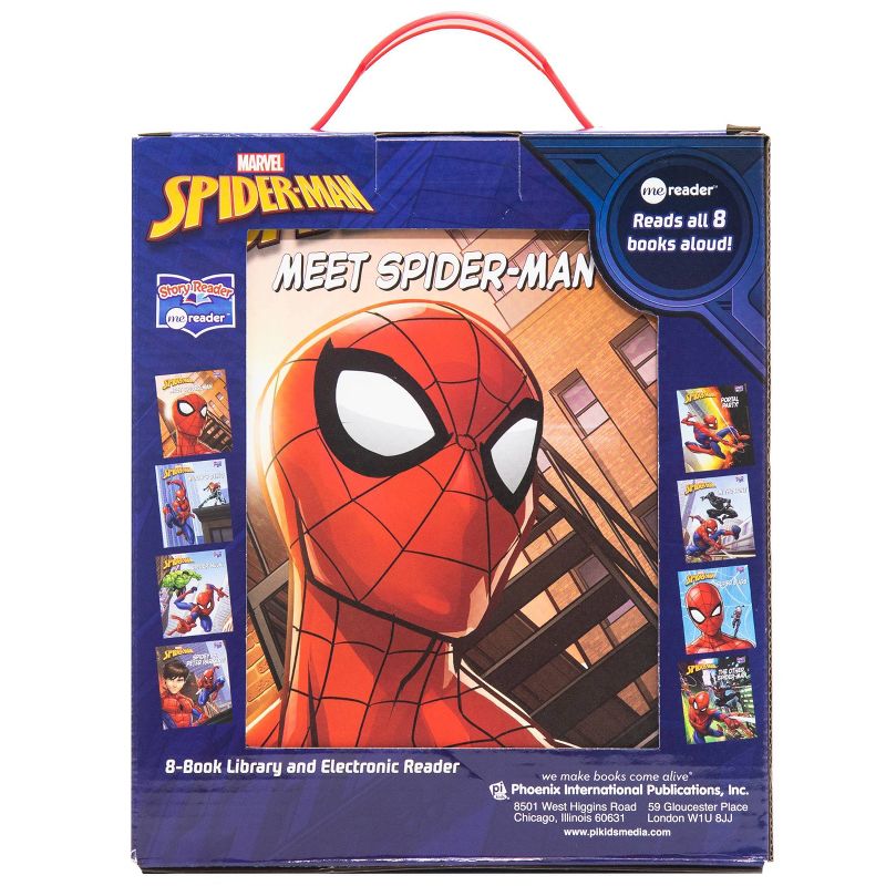 Pi Kids Marvel Spider-Man Electronic Me Reader and 8-Book Library Boxed Set