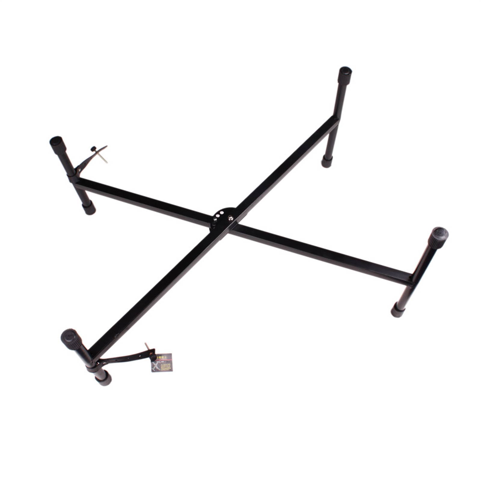 Glarry Single-tube X-type Keyboard Stand Black