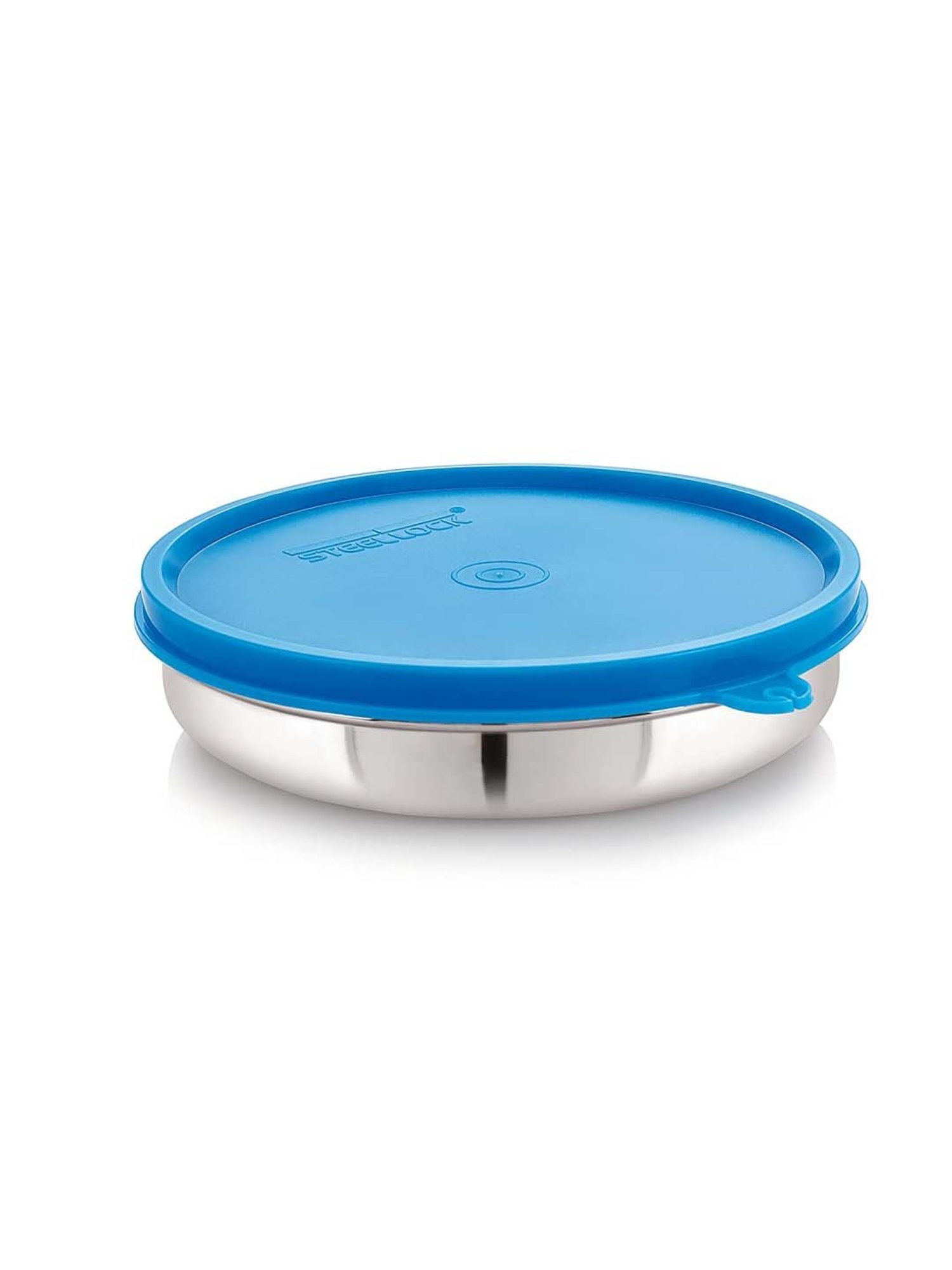 Steel Lock Blue Stainless Steel Container (0.55 L) - Set of 4