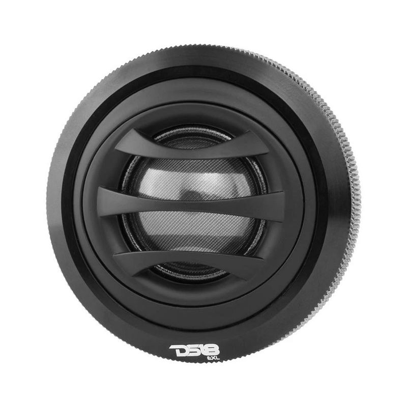 DS18 DS18-EXL-TW2.5 2.5 Inch 100 Watt MAX, 50 Watt RMS, and 4 Ohm Silk Dome Tweeter Speaker with 1 Inch Voice Coil for Car Audio Sound System (4 Pack)