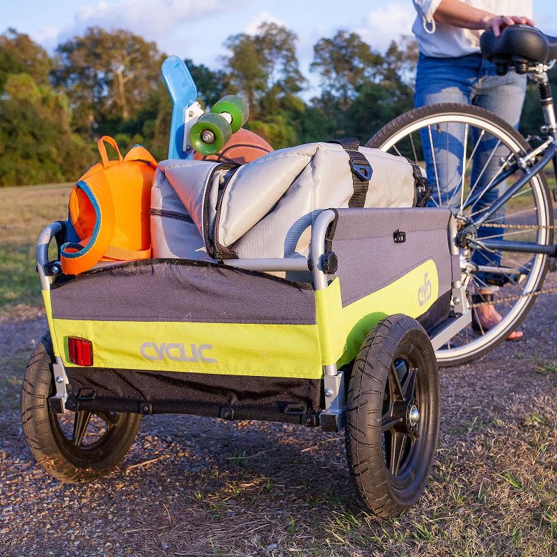 Tow Tuff TTF-2762ACBR Heavy Duty 2-in-1 Aluminum Automotive Cargo Luggage Carrier with Bike Hitch Rack