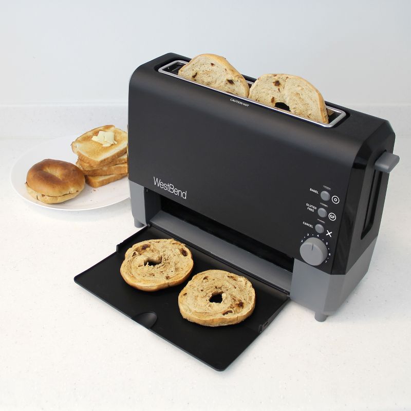 West Bend 2 Slice QuickServe Toaster - Black