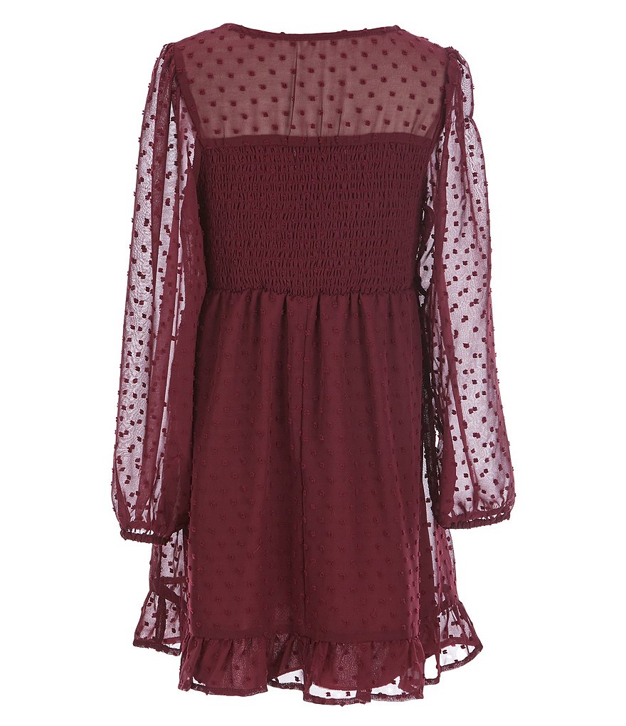 Mini Molly Big Girls 8-14 Ruffle-Sleeve Shift Dress