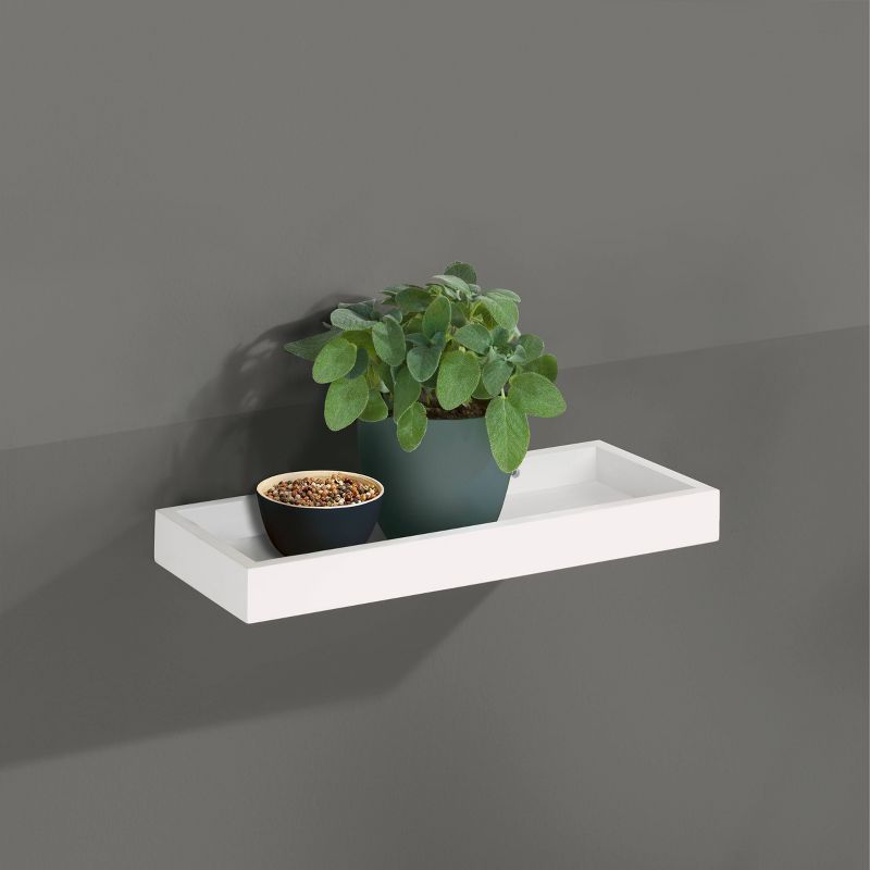 15.7" x 5.9" Loggia Shelf White - Dolle Shelving