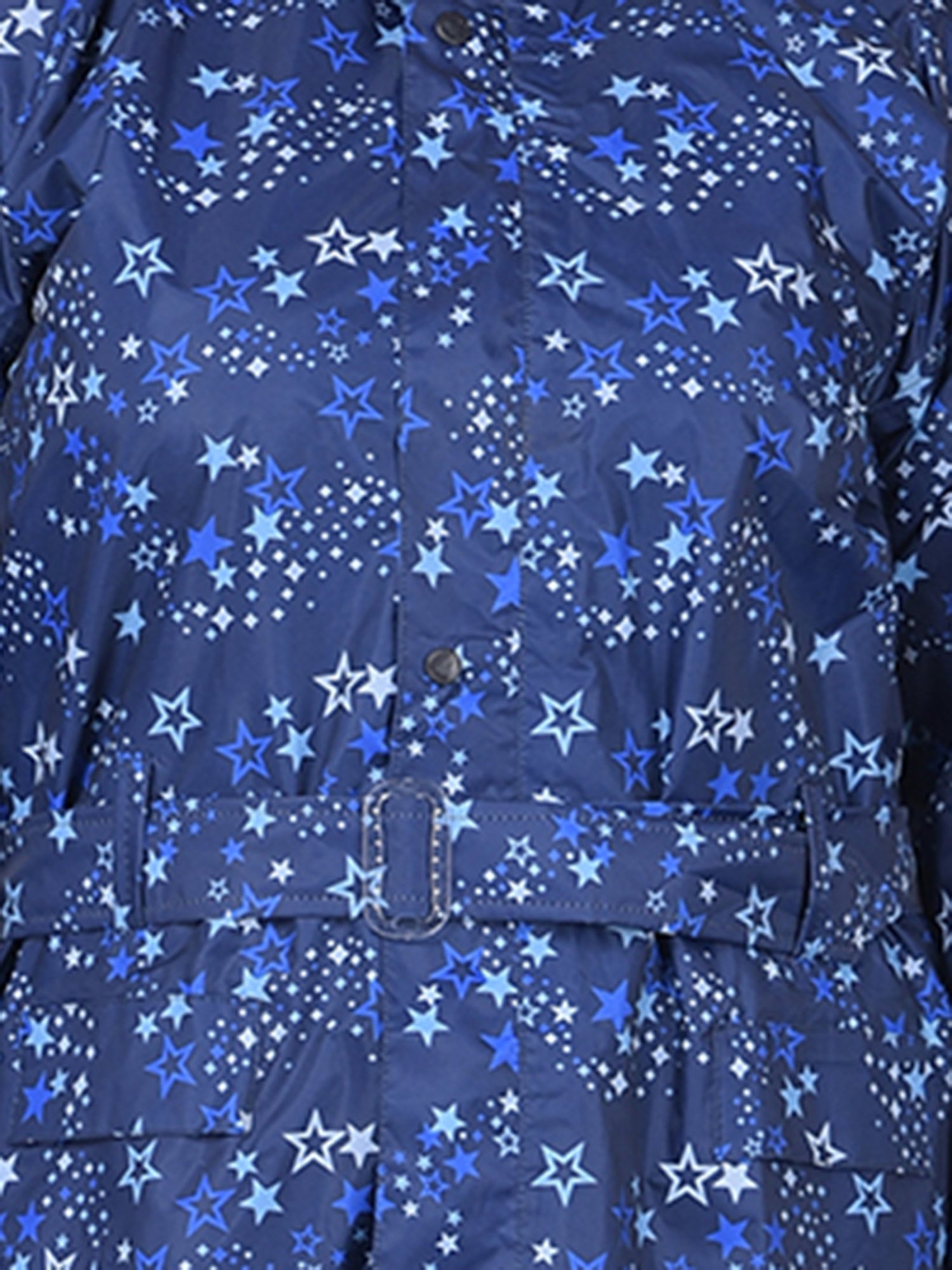 Dollar Blue Printed Rain Jacket