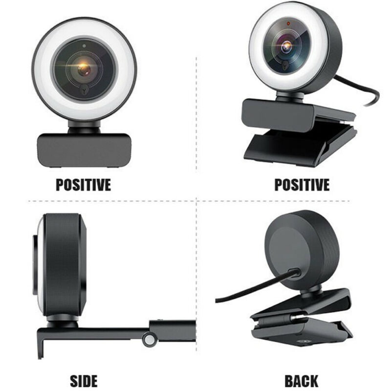 Vicabo 2K Quad HD Webcam for PC Computer 1440P QHD Camera, USB Web Cam Buit-in Microphone, Expandable Tripod, Touch Switch Light, for Skype, Zoom, Streaming, Teleconference etc.