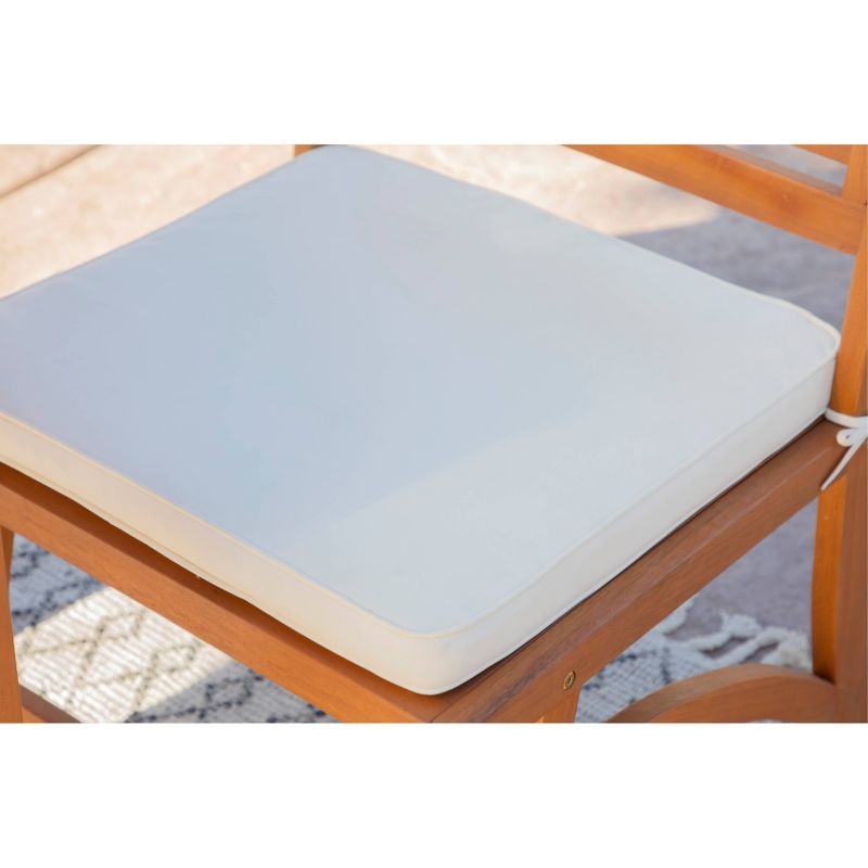 Tanner 2pk Outdoor Cushioned Side Chairs - Natural Brown - Coaster