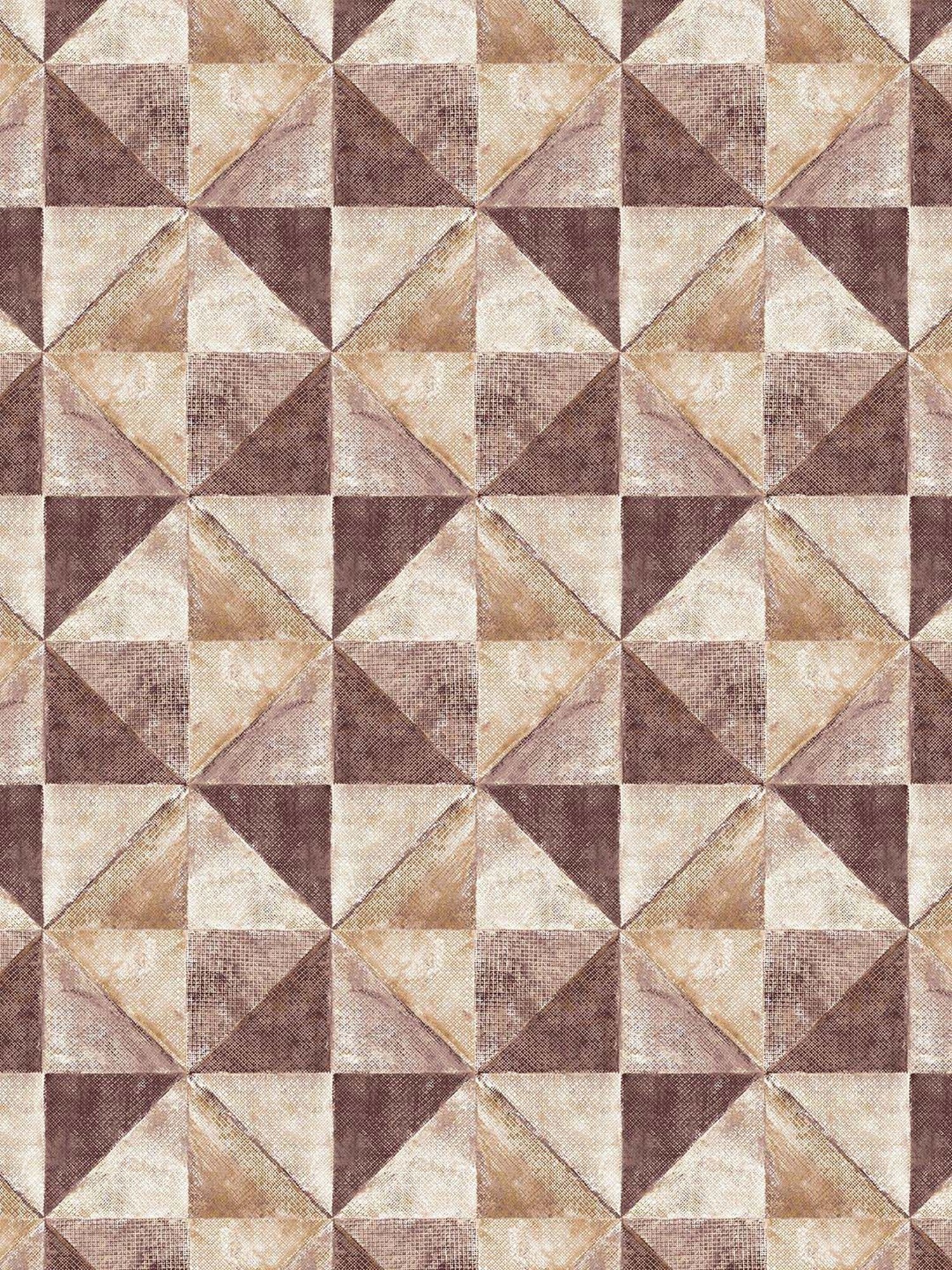 GM Geometric Brown Cotton 180 TC 150 GSM Reversible Single Bed Comforter