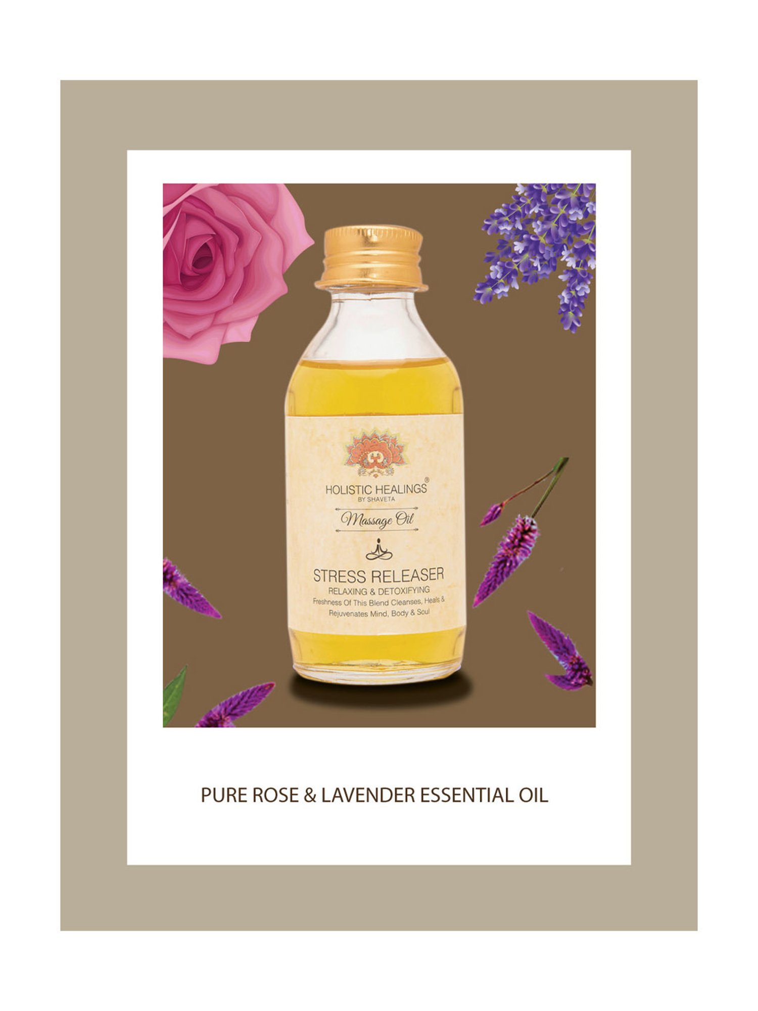 Holistic Healings By Shaveta Stress Releaser Massage Oil - 100 ml