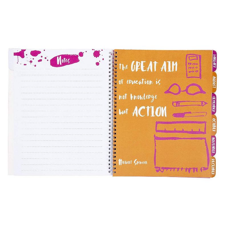 2021-22 Academic Planner 8.5" x 11" Flexible Cover Weekly/Monthly Wirebound Rose - The Home Edit
