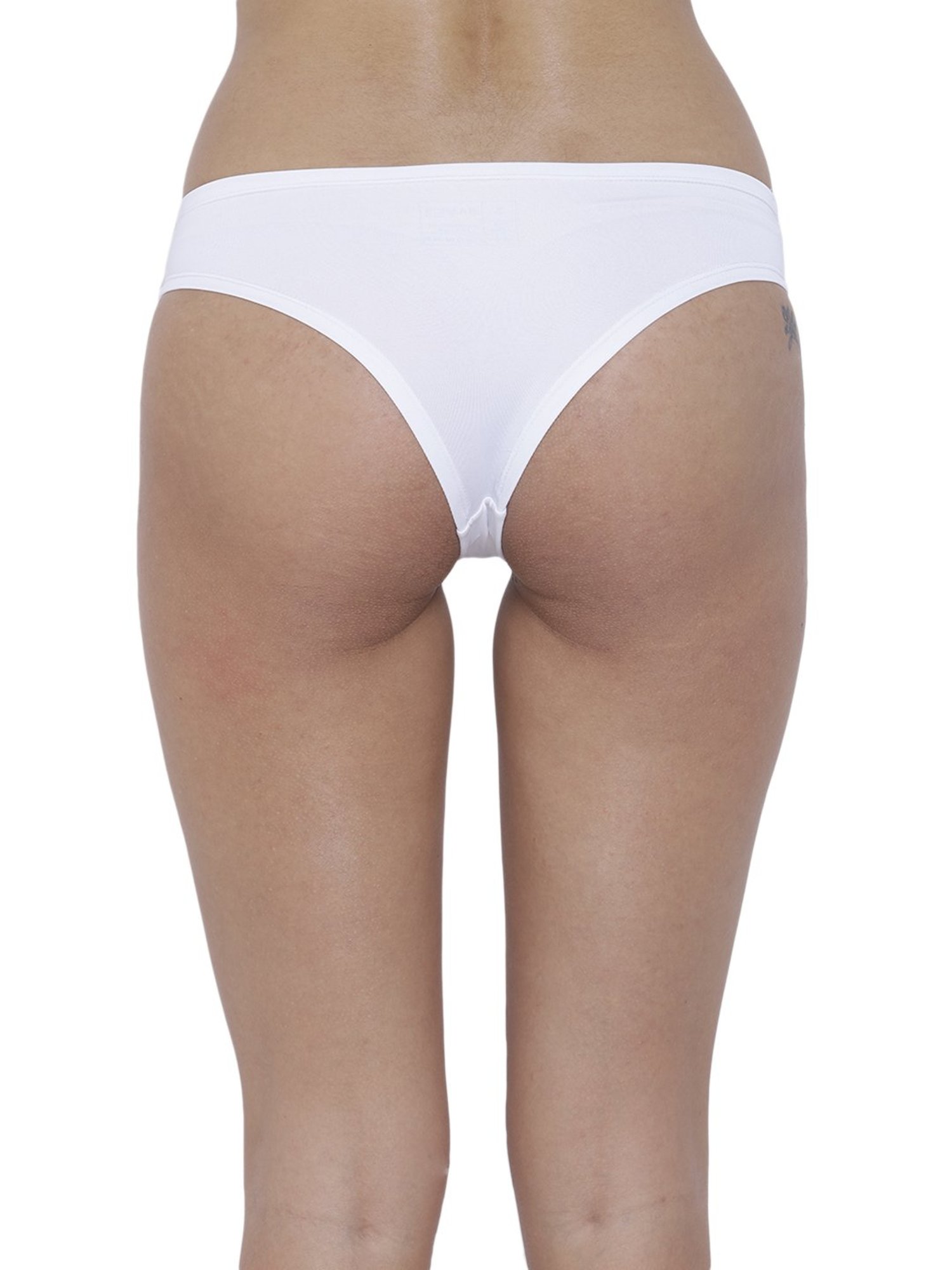 BASIICS by La Intimo White Bikini Panty