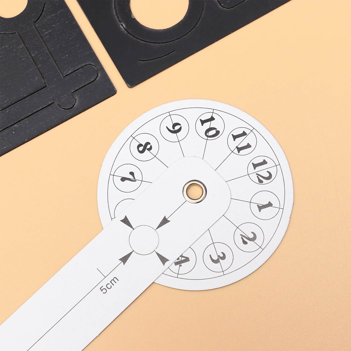 Acrylic Wall Clock DIY Traceless Simple Wall Hanging Clock for Home (Without Battery Black, 47inches)