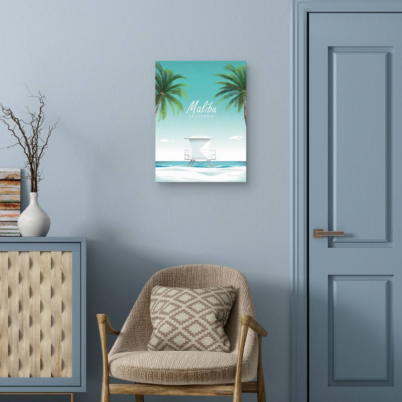 18" x 24" Malibu by Omar Escalante Canvas Art Print - Masterpiece Art Gallery