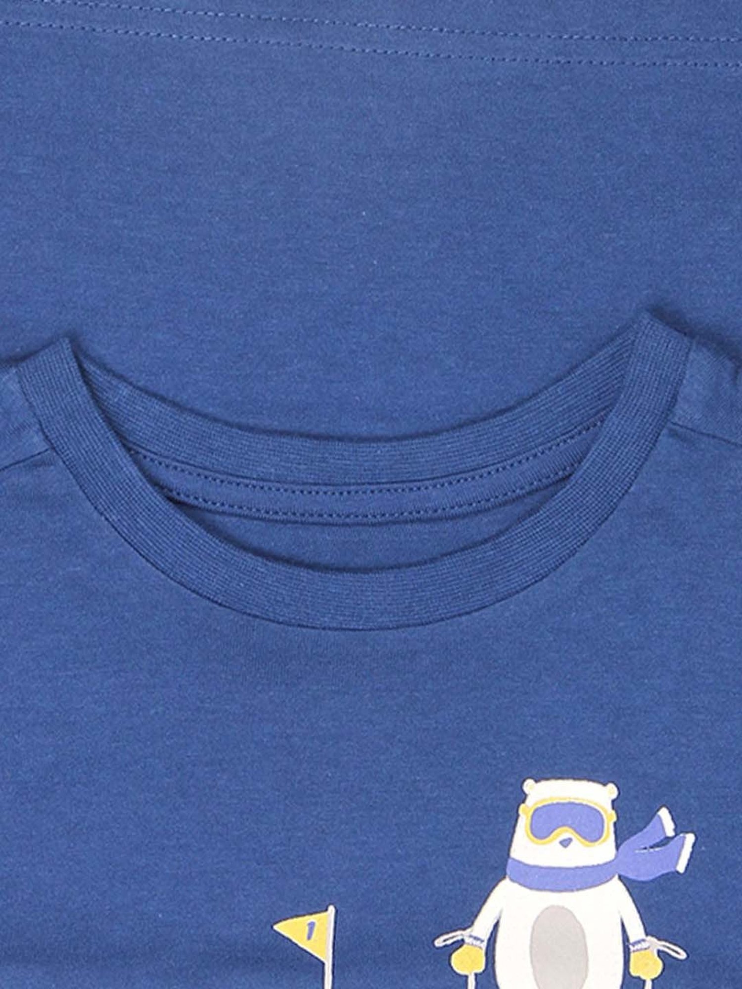 Mothercare Kids Navy Printed Full Sleeves T-Shirt