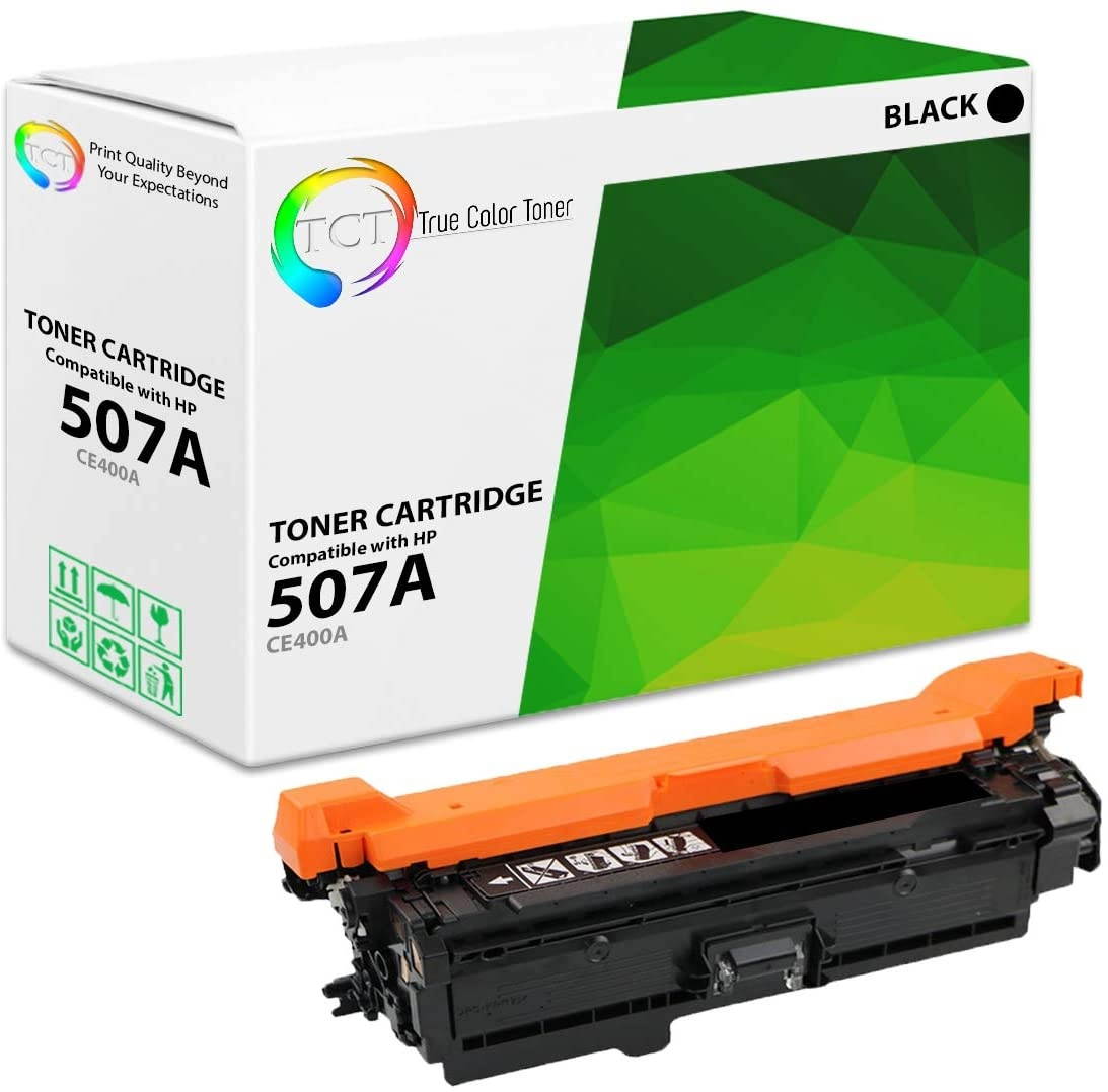 TCT Premium Compatible Toner Cartridge Replacement for HP 507A CE400A Black Works with HP Laserjet Enterprise M551 M575, Pro M570 M570DW Printers (5,500 Pages)