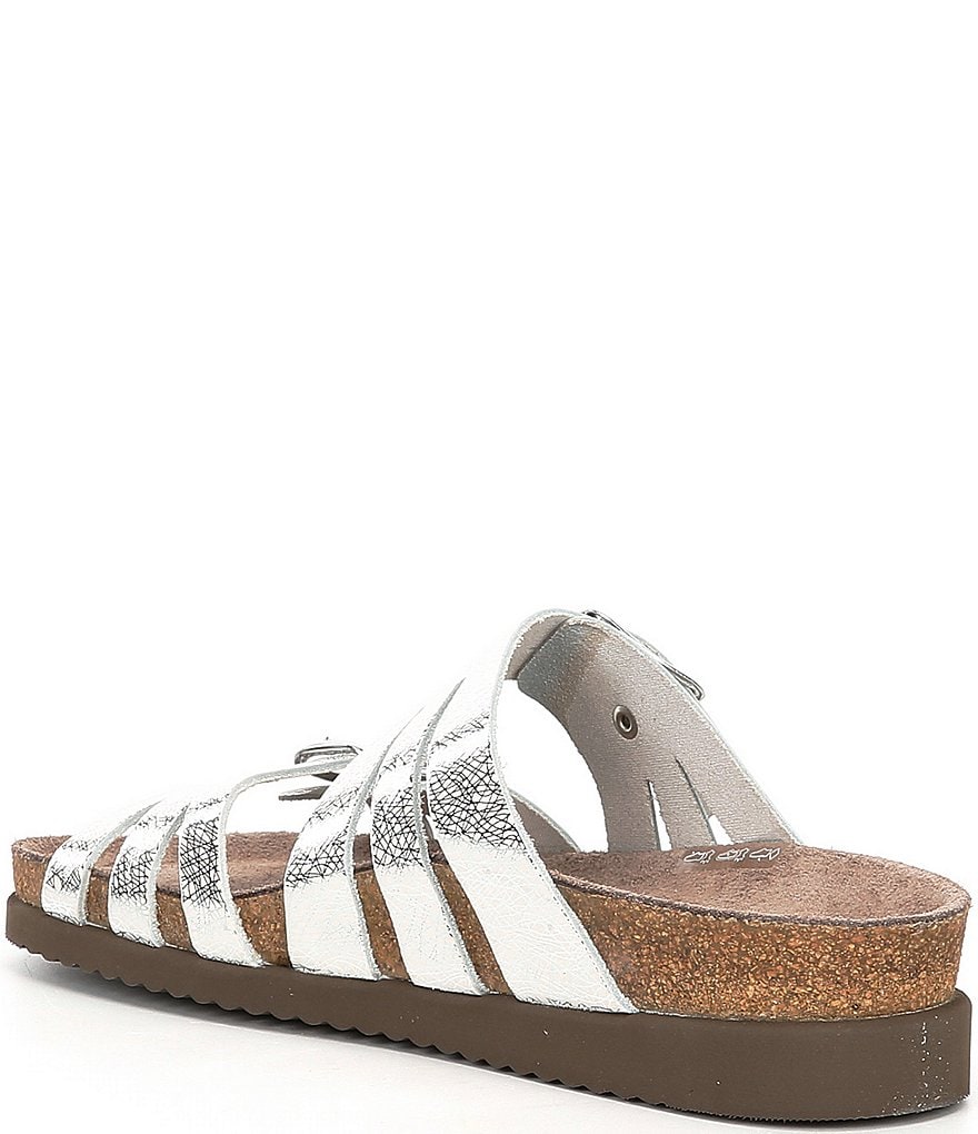 Mephisto Helisa Metallic Leather Slides