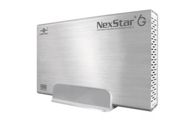 Vantec NexStar 6G NST-366S3-SV Drive Enclosure - USB 3.0 Host Interface External - Silver - 1 x 3.5" Bay