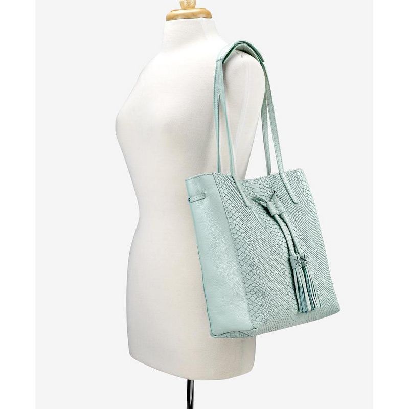 GiGi New York Blue Hannah Tote Bag