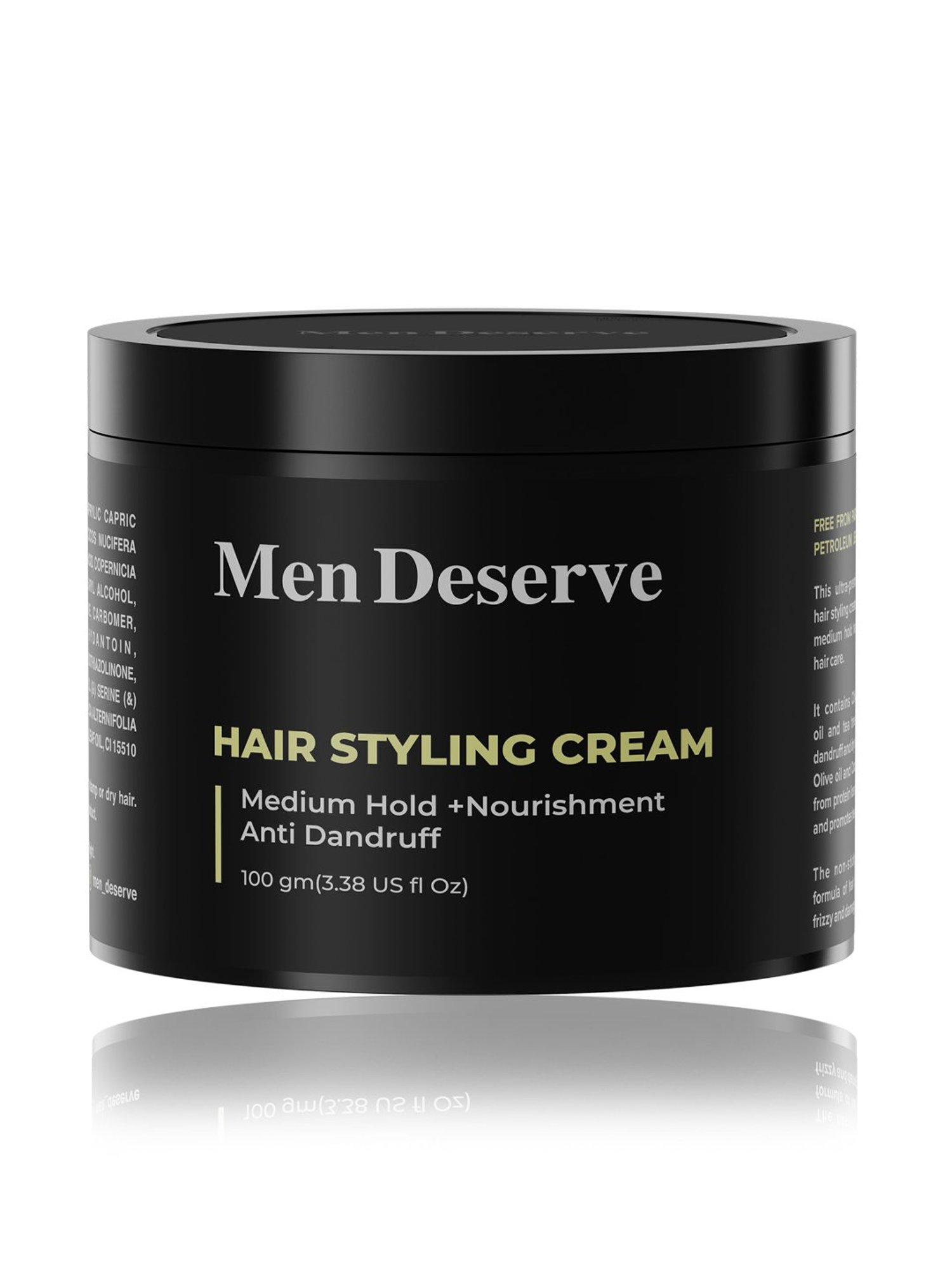 Men Deserve Medium Hold Hair Styling Cream - 100 gm