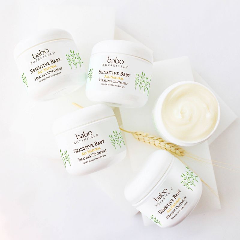 Babo Botanicals Sensitive All Natural Healing Baby Ointment with Colloidal Oatmeal - 4oz