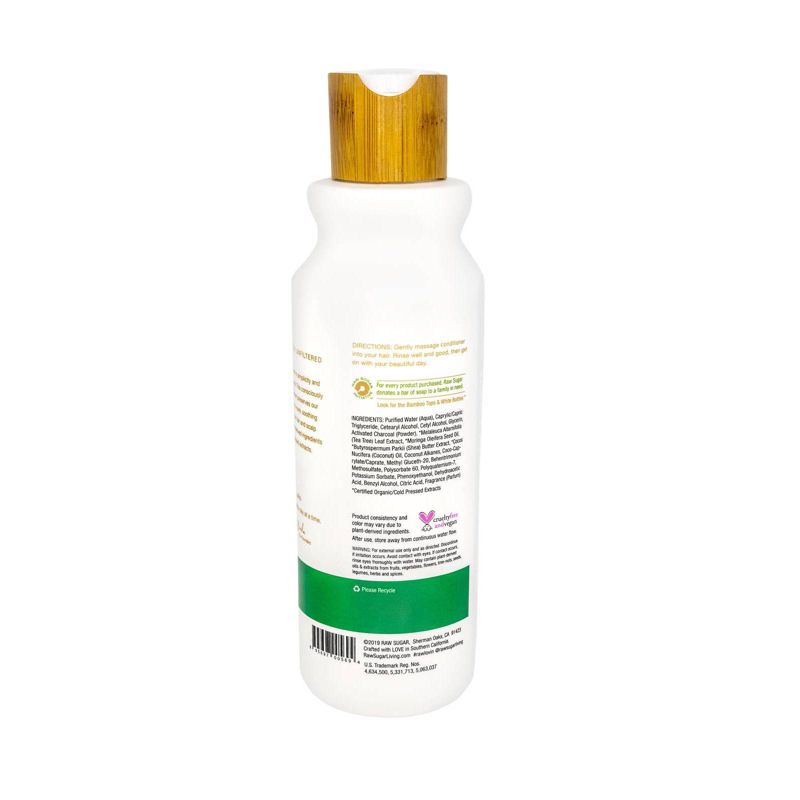 Raw Sugar Shampoo Scalp Restore Activated Charcoal + Tea Tree + Moringa Oil - 18 fl oz
