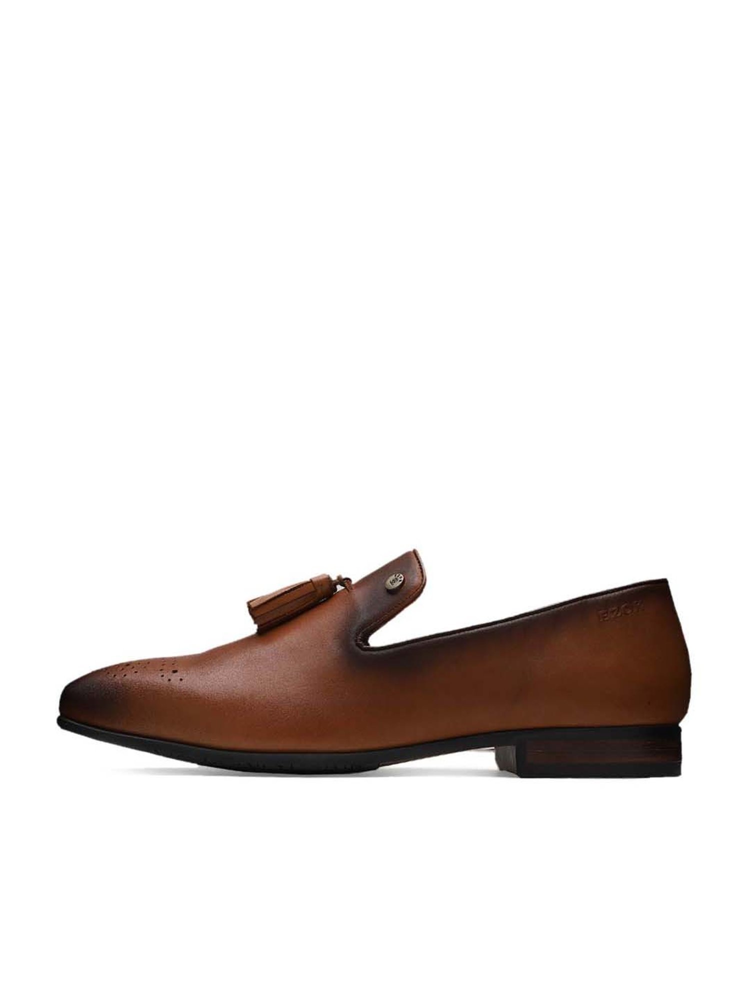 EZOK Men's Tan Formal Mocassins