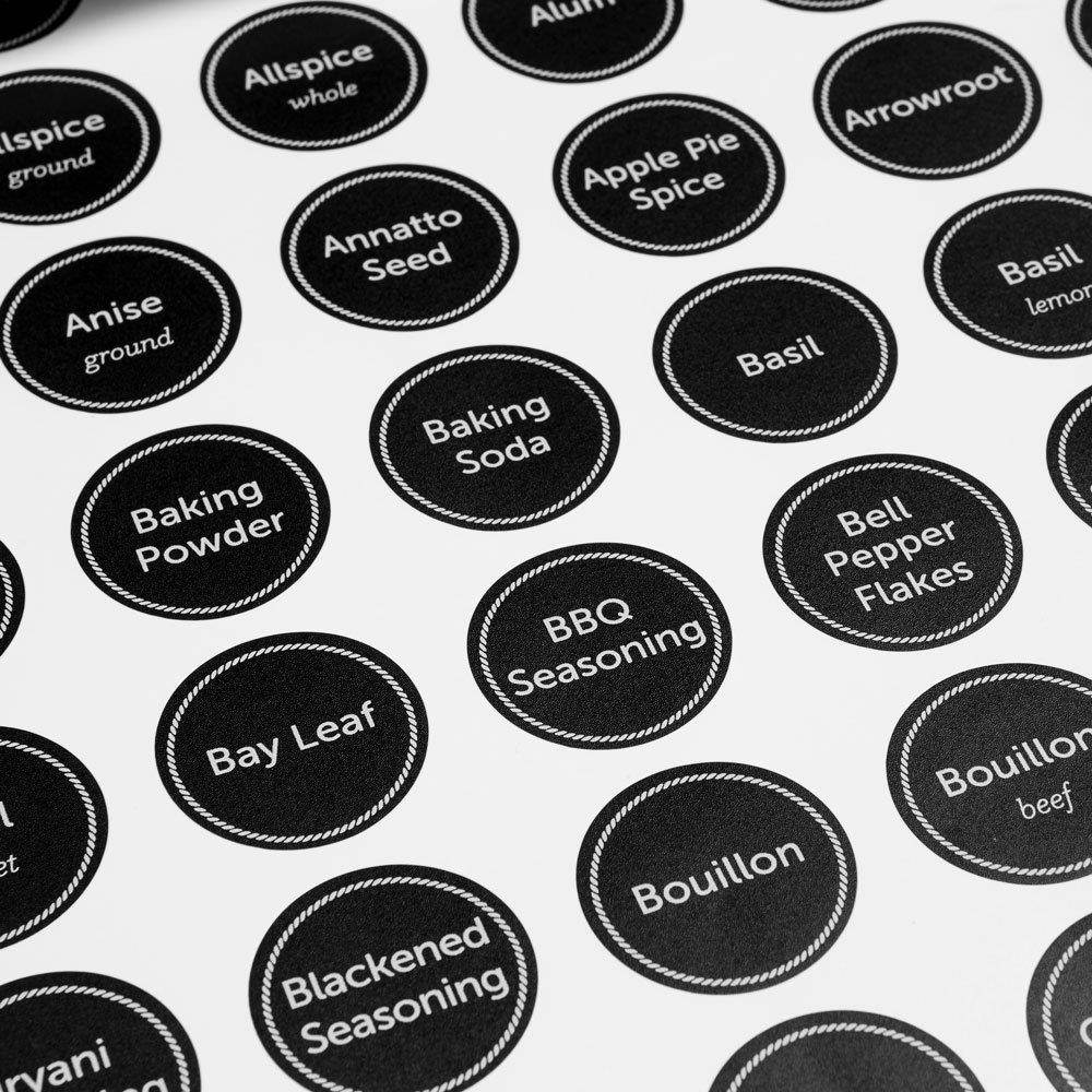 Ultimate Chalkboard Spice Label Set - 336 Labels - 312 Printed Spice Names, 24 Blank Labels PLUS Chalkboard Pen - Premium Quality and Stylish Stickers by SpiceLuxe