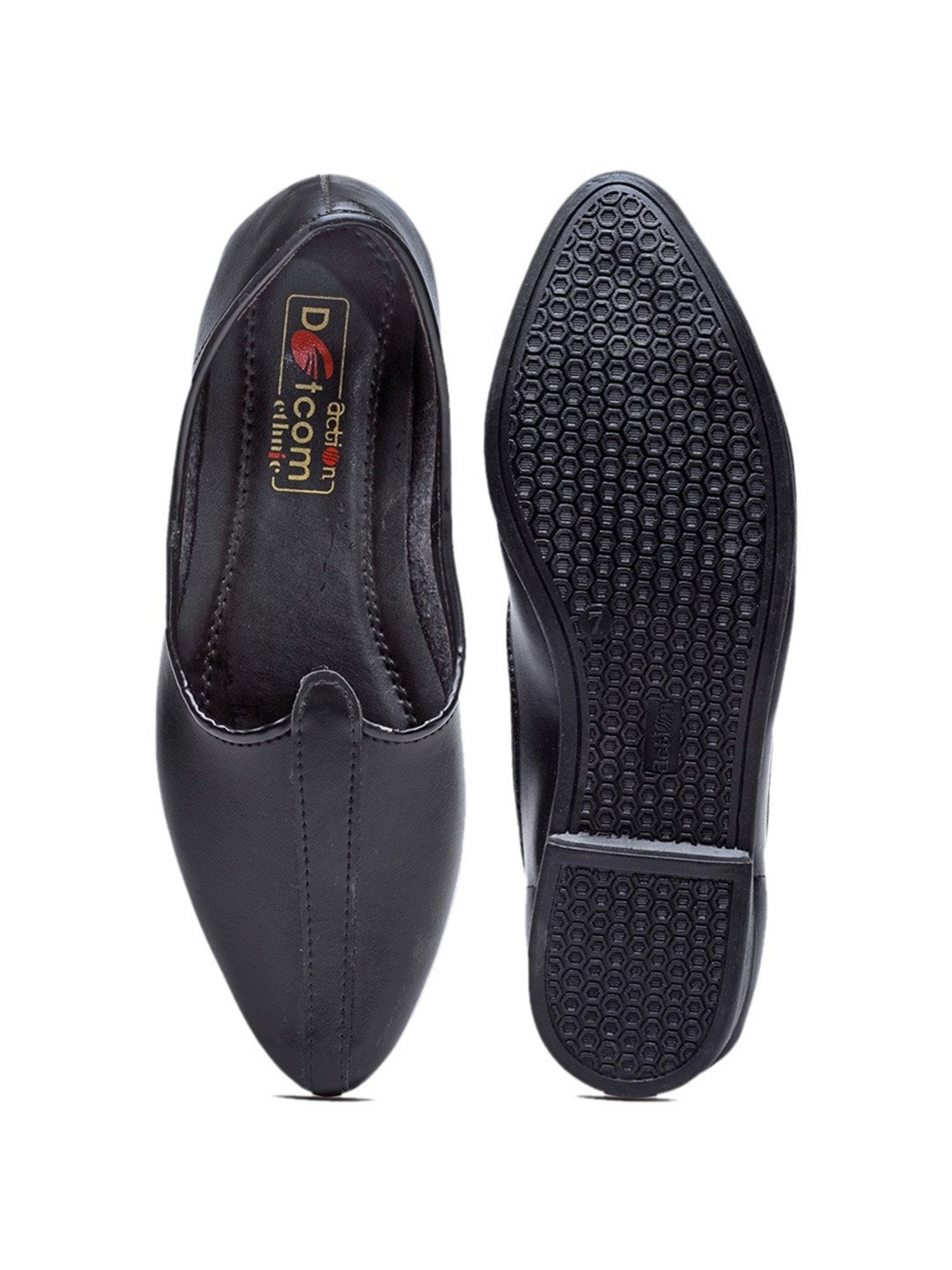 Action Men's Black Casual Juttis