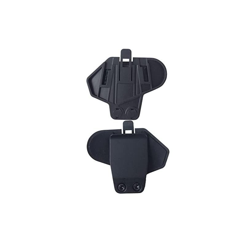 Motorcycle Bluetooth Headset Clips, T-MAX Helmet Clips for Motorcycle Communication System(Sturdy and Durable/Black)