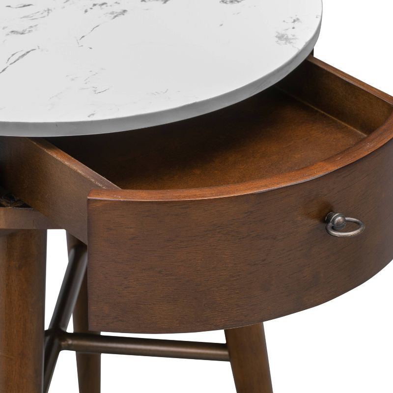 Wayne Side Table Walnut - Poly & Bark