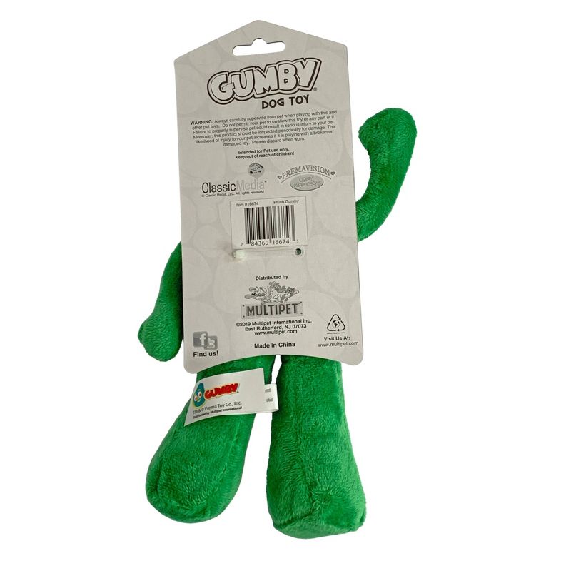 Multipet Gumby Plush Dog Toy - 9"