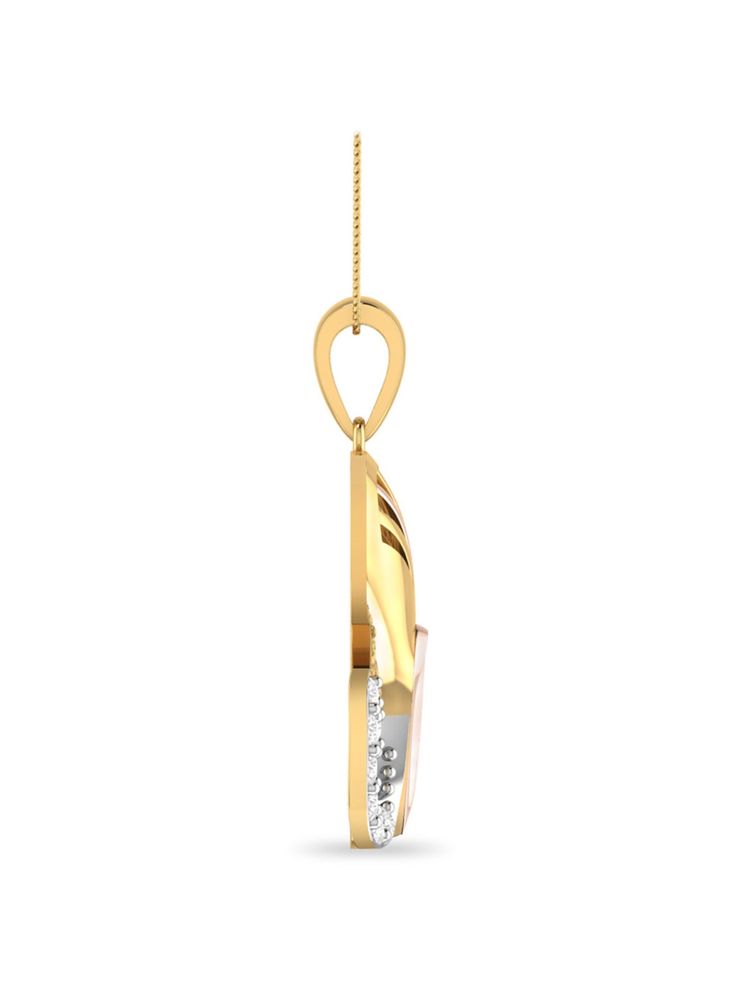 PC Jeweller Curran 18k Gold Pendant without Chain for Women