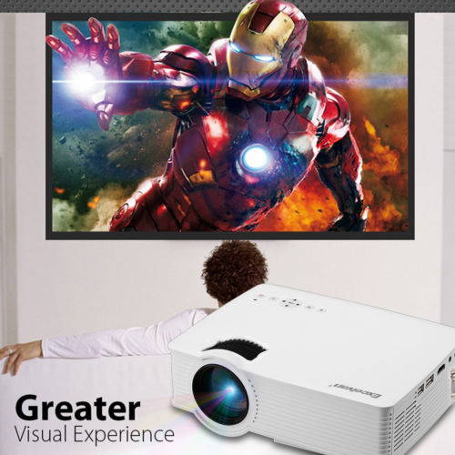 7000 Lumens LED 3D Projector 1080P HD Home Cinema HDMI/USB/AV/VGA Multimedia US