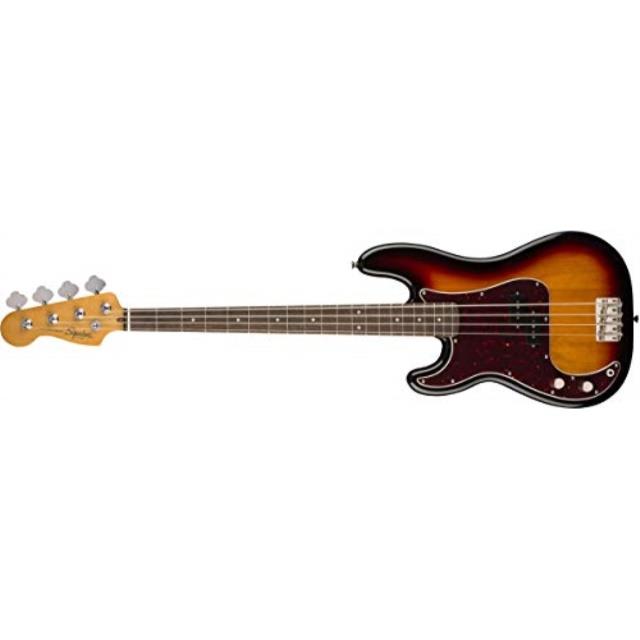squier by fender classic vibe 60's lefthanded precision bass  laurel  3color sunburst
