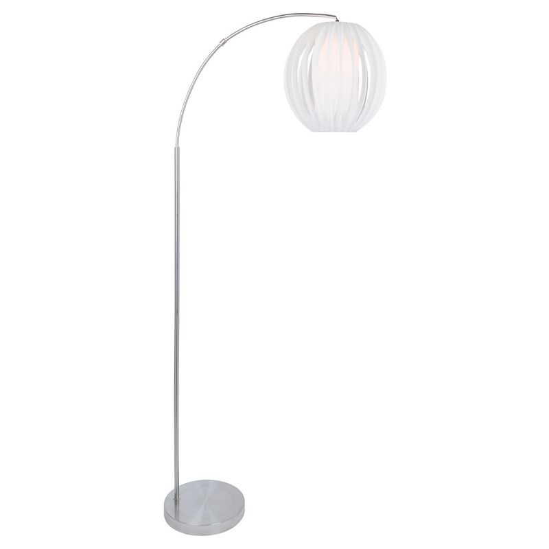 Deion Floor Lamp Brushed Nickel (Includes CFL Light Bulb) - Lite Source