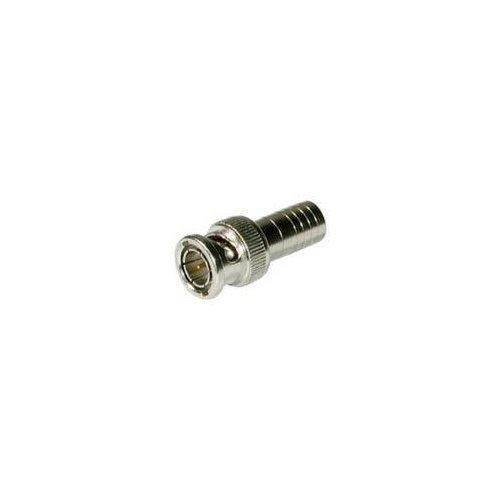 C2G 40680 RG6/U Crimp BNC Connector Multipack (10 Pack) TAA Compliant, Silver