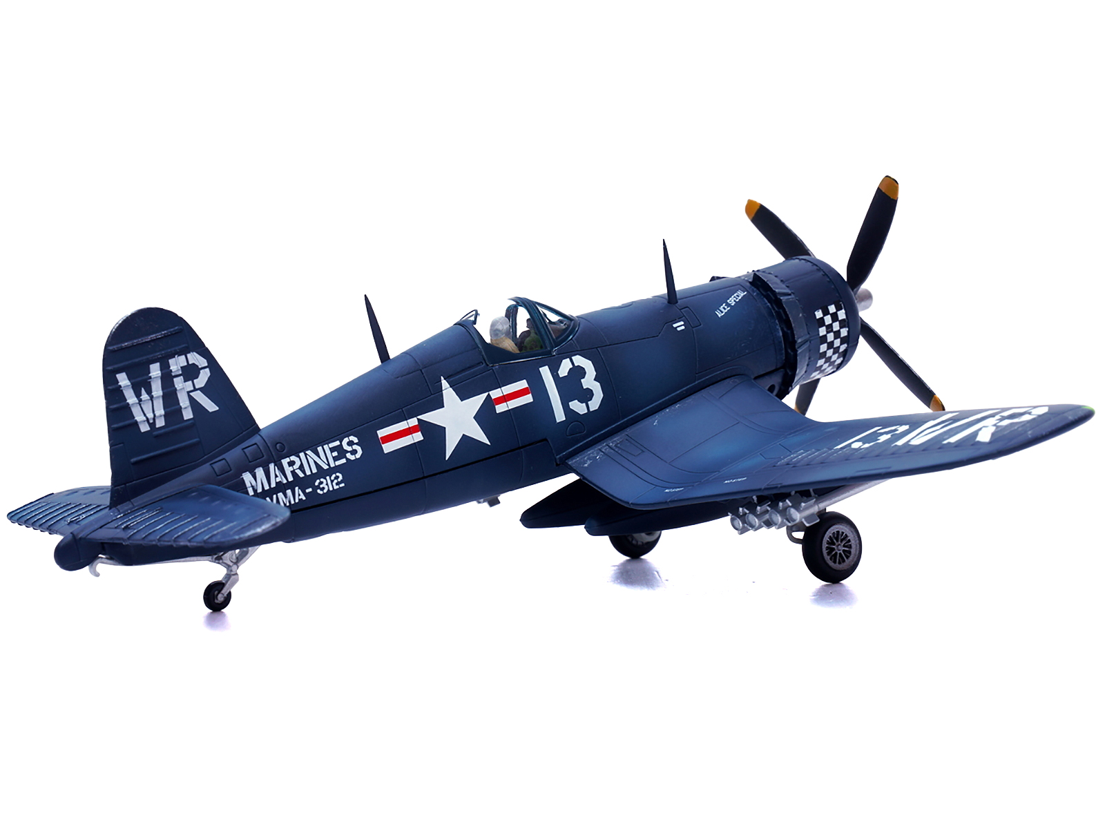 Vought F4U-4 Corsair Fighter Plane Marine "Alice Special Capt. James Kraus Jr. VMA-312 USS Bataan (CVL-29)" (1952) United States Marines 1/72 Diecast Model Airplane by Legion