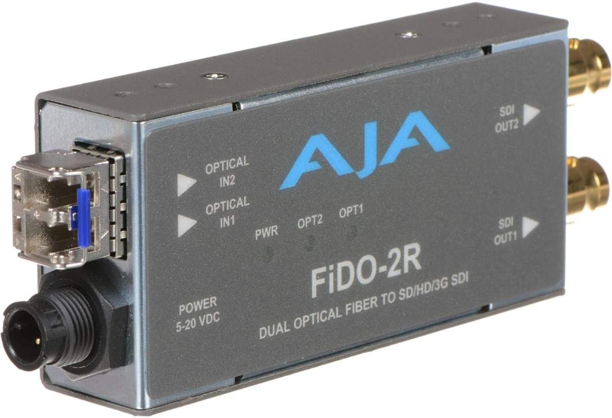 AJA FiDO-2R Dual Channel Fiber to SDI Converter