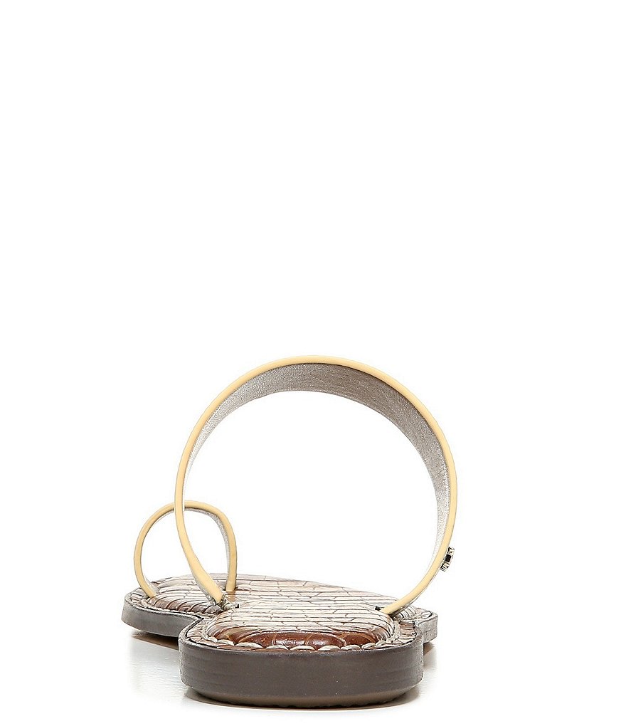 Sam Edelman Gorgene Snake Print Toe Ring Sandals