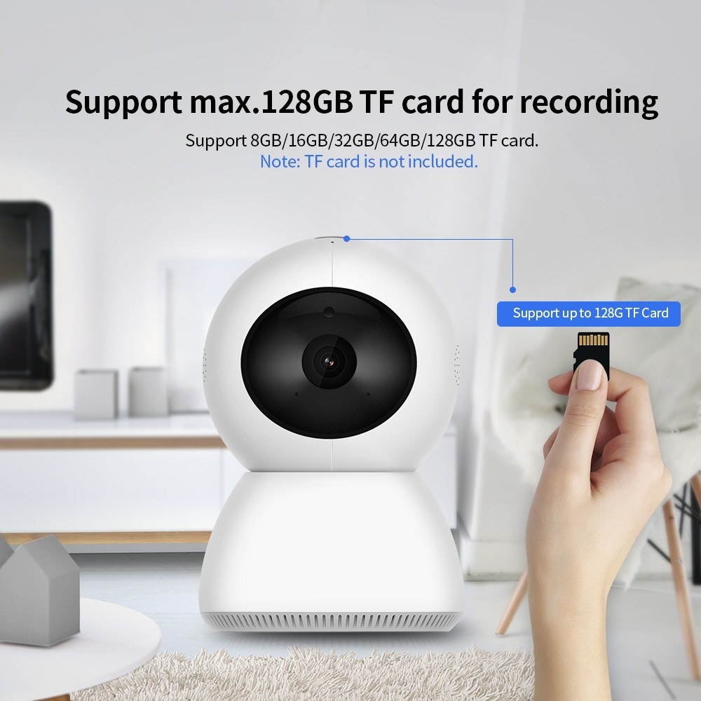 Smart PTZ IP Cameras 1920*1080P 2MP Wifi Indoor Wireless Security Camera 9 IR LEDs Phone Control Motion