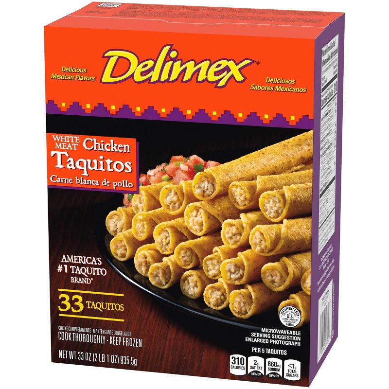 Delimex Chicken Frozen Taquitos - 33oz