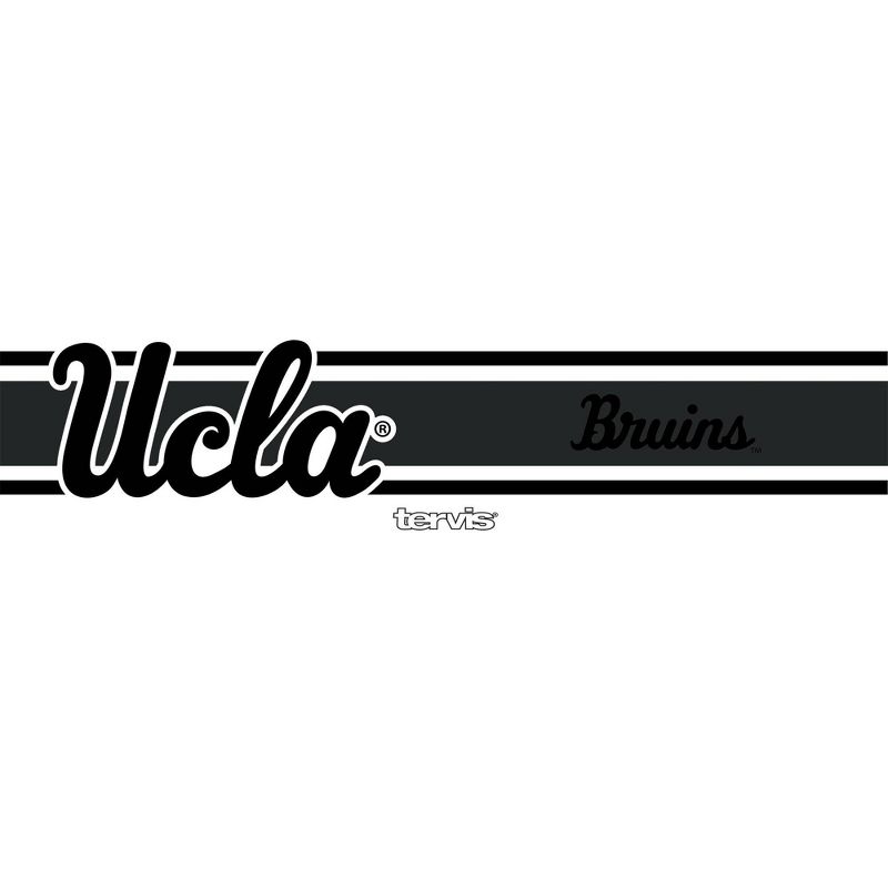 NCAA UCLA Bruins 12oz Black Stripe Stainless Steel Wine Tumbler