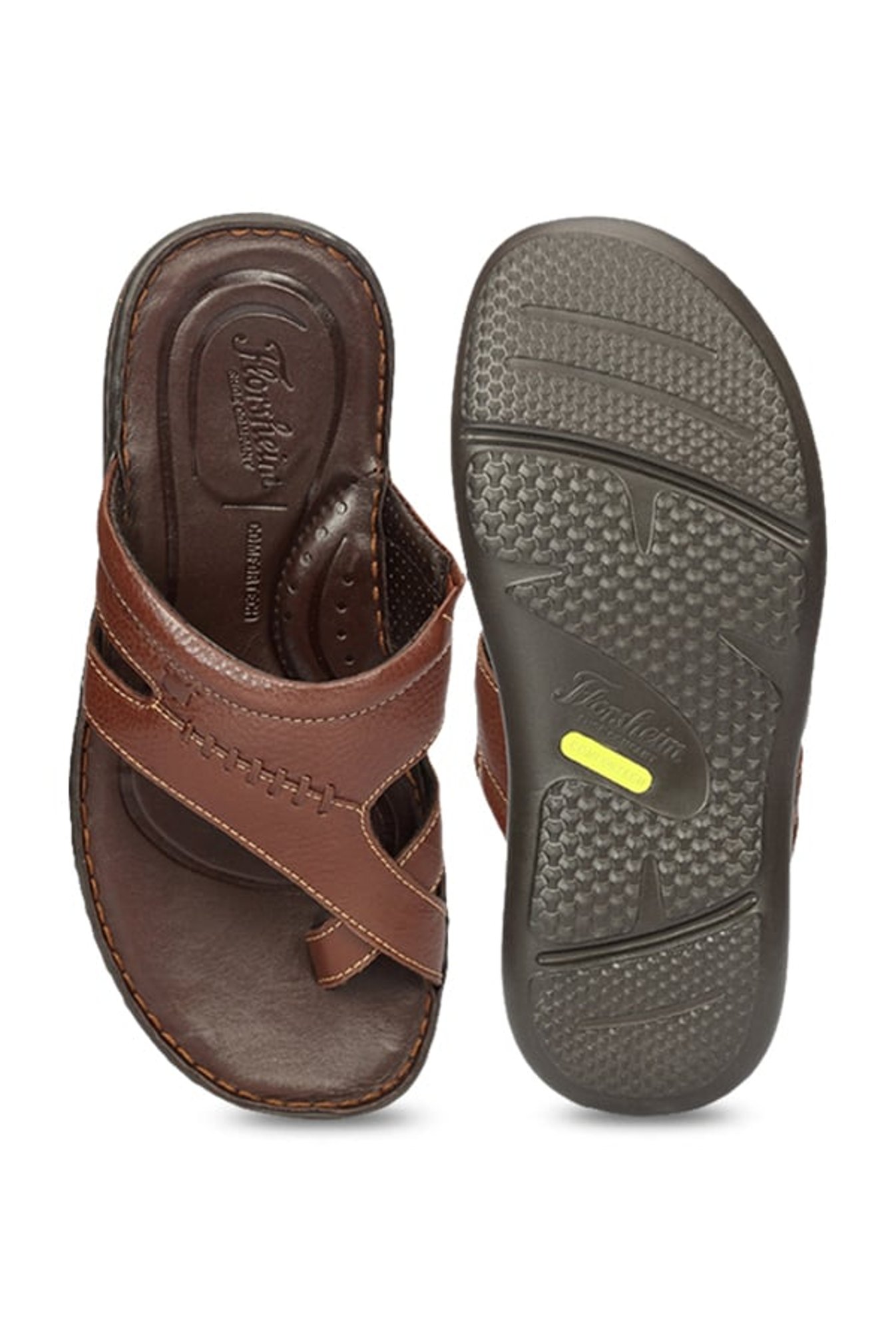Florsheim Lewis Tan Cross Strap Sandals