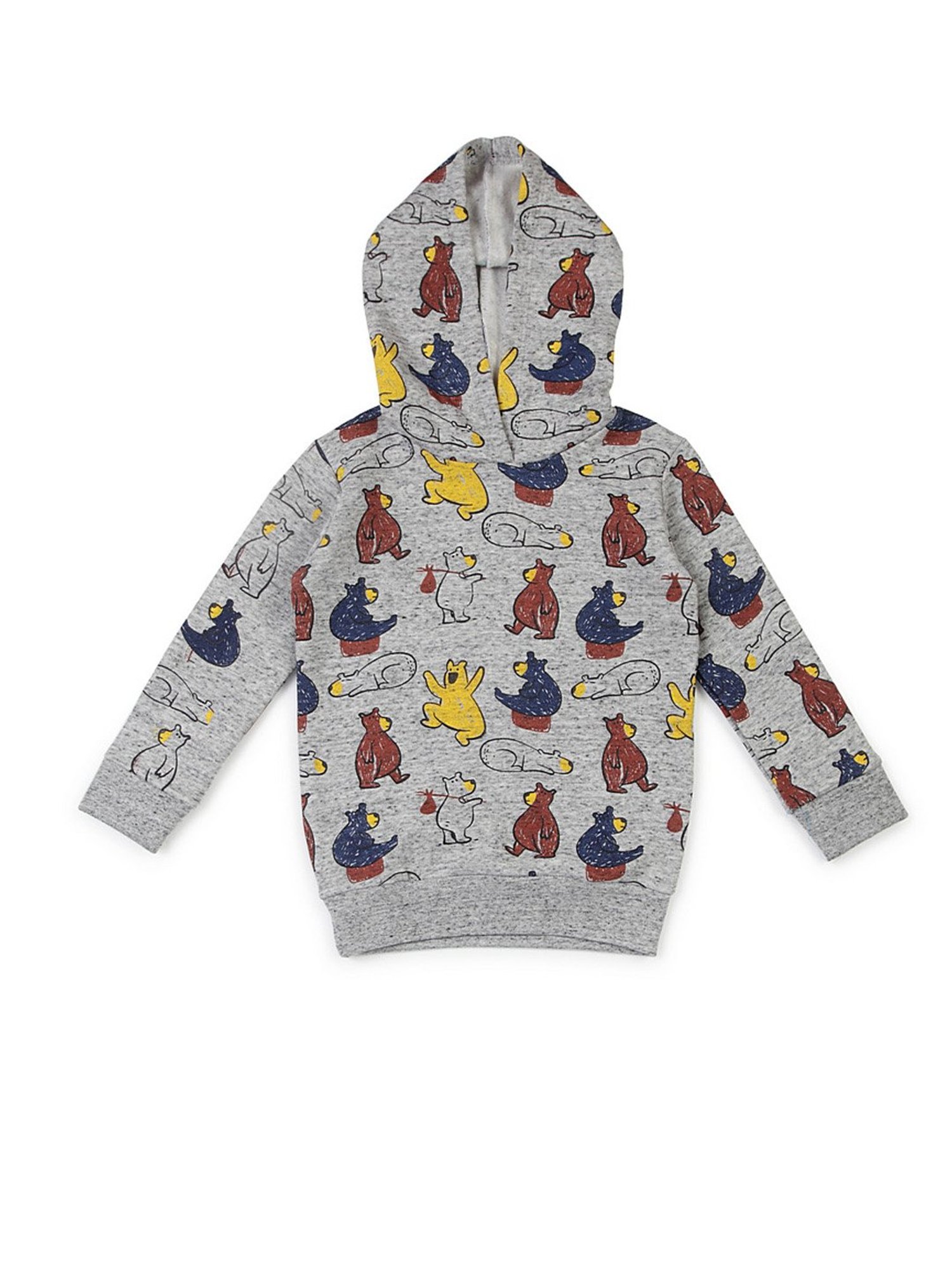 Lazy Shark Kids Grey Printed  Hoodie