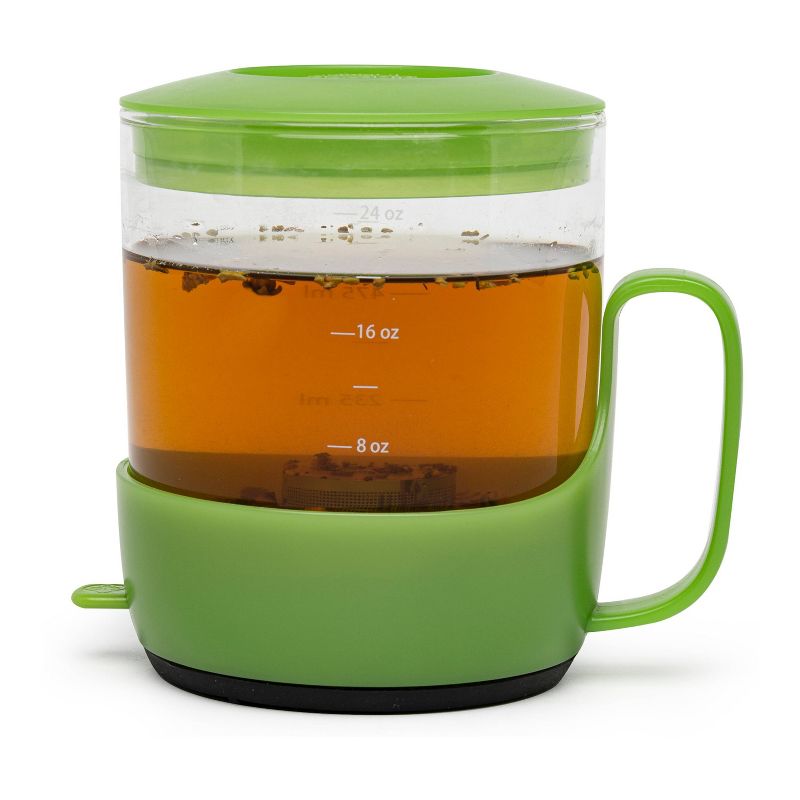 Primula 3-Cup Addison Glass Tea Steeper - Green