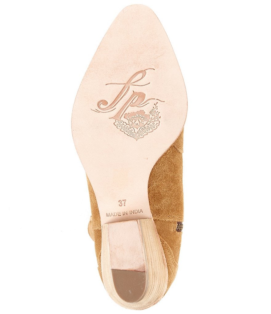 Free People New Frontier Suede Western Booties