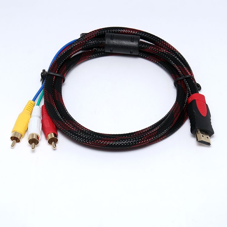 Corn Electronics HDMI Male to 3RCA(Red,White,Yellow) 1.5m Cable