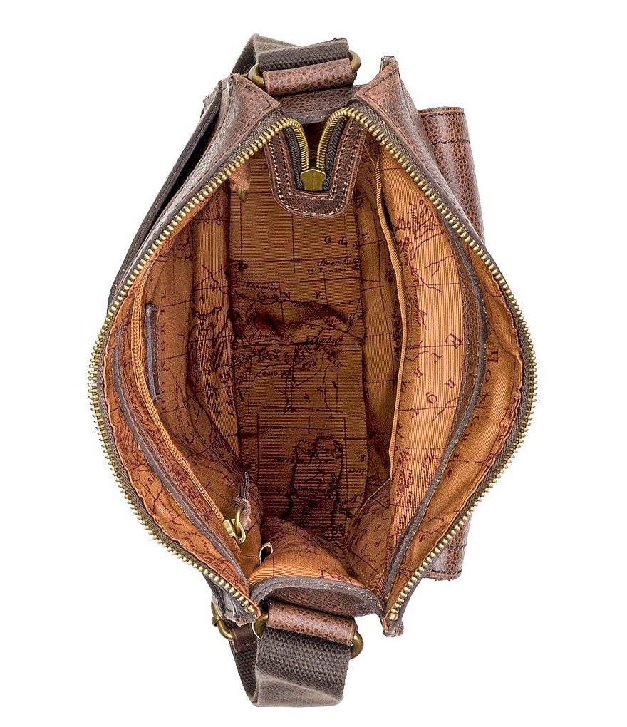 Nash Tuscan II North/South Leather Crossbody Bag