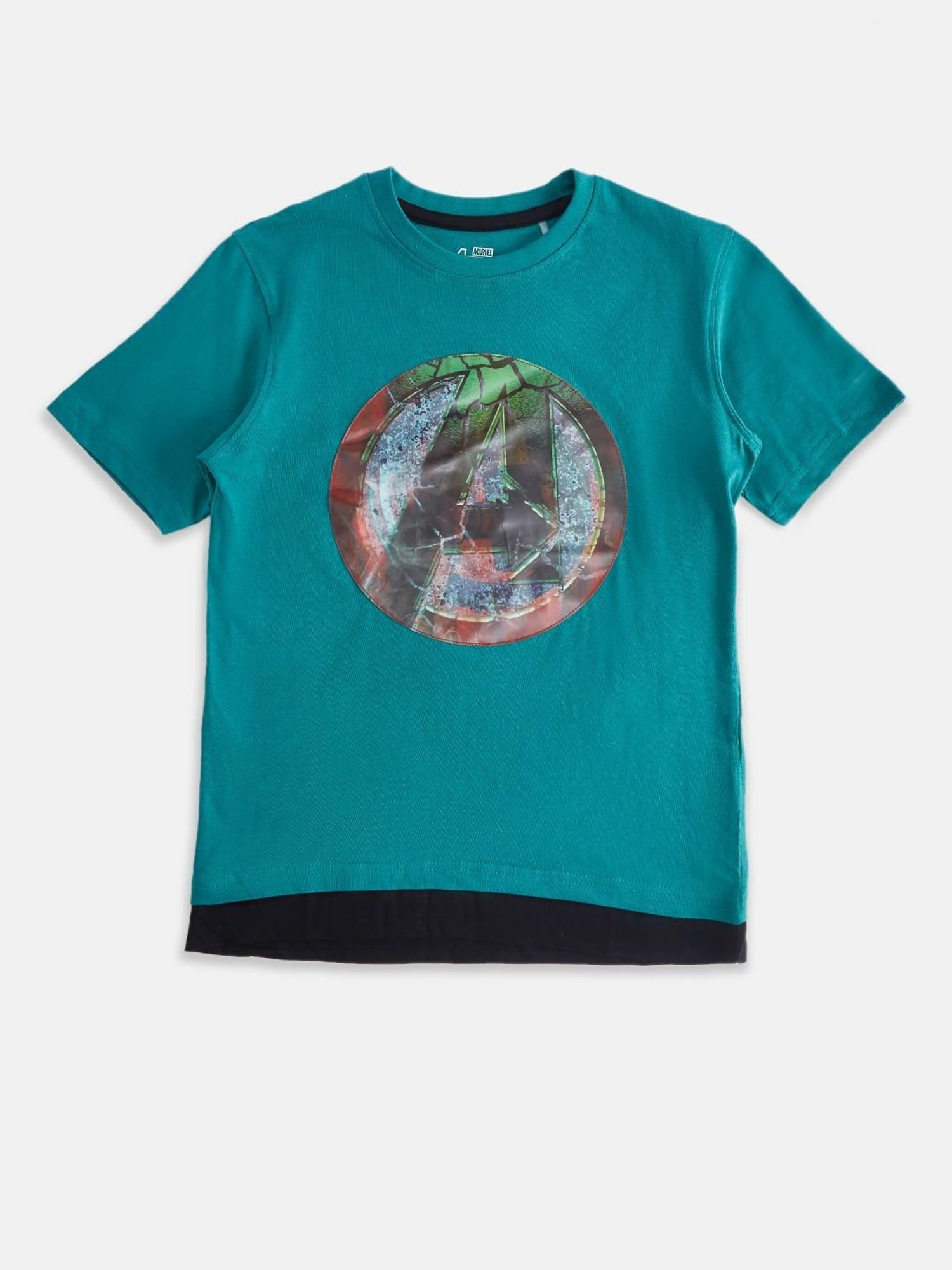Pantaloons Junior Teal Printed T-Shirt